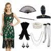 S-4XL Vestido Amazon Años 1920 Gatsby Retro Fiesta de Gala Vestido de Escenario Borlas Lentejuelas