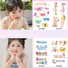 Regalo del Día del Niño Nuevas Pegatinas de Tatuaje Coloridas con Purpurina Pegatinas para la Cara Pegatinas para la Cara Lindo Dibujo Animado Mariposa Brazos