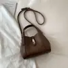 Bolso Cubo con Patrón de Lichi Estilo Coreano, Bolso de Mano para Mujer, Bolso Tote de Diseño Nicho, Bolso Minimalista de Alta Gama