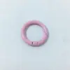 Hebilla de resorte de color, anillo de resorte de aleación de pintura de círculo abierto de metal, cadena para teléfono móvil, cadena para bolso, accesorios hechos a mano