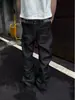 Calça jeans masculina retro americana, marca nova e moderna para primavera e outono de 2026, calça longa reta larga solta estilo ins high street