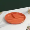 Prato de Café da Manhã de Plástico Estilo Ins 211 Prato para Refeição Redutora de Gordura Prato Dividido Estilo Coreano Prato Dividido Quantitativo Doméstico Prato Redondo para Frutas
