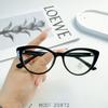 Novo TR90 Cat Eye Internet Celebrity Ins Red Riding Book Same Style Óculos Frame com Miopia Fashion Trend Atacado Plain