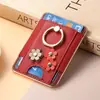 Adecuado para soporte de tarjeta magnética Magsafe de Apple, soporte de anillo, almacenamiento de flor de tarjeta con chapado, soporte de tarjeta magnética fuerte portátil
