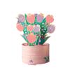 Día del Maestro Florero Brillante con Sello Dorado Tarjeta de Felicitación Materiales Hechos a Mano DIY Tarjetas de Jardín de Infancia Venta al por Mayor
