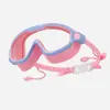 Gafas de Natación Qilang para Niños con Marco Grande para Edades de 3 a 16 Años, Gafas Integradas Antiniebla de Alta Definición con Tapones para los Oídos Incorporados, Gafas de Natación Impermeables