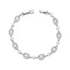 Pulseira Geométrica de Luxo com Diamante Colorido e Zircônia para Mulheres, Design Exclusivo Versátil de Luxo Leve para o Verão, Joia de Temperamento