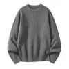 Nuevo suéter de hombre para otoño e invierno, jersey de punto grueso de alta calidad con trenzas, tejido de punto de manga larga, suéter casual moderno y versátil