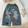 Jeans timo para niñas colección otoño 2026 nuevo conjunto de moda infantil moderno, pantalones curvos para bebés niñas, estilo primavera y otoño
