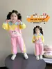 Conjunto de Ropa para Niña Primavera y Otoño 2026 Estilo Nuevo Moda Casual Sudadera Polo Conjunto Deportivo de Dos Piezas para Niños