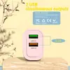 Venta Directa de Fábrica Cabezal Cargador de Teléfono Móvil 3.1A Nuevo Color Macarrón Normativas Europeas, Americanas y Británicas Cargador Dual U Transfronterizo