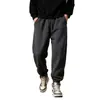 Calça de Fleece Dupla Face para Homens e Mulheres, Com Veludo Extra, Mais Grossa, Solta, Tamanho Grande, Calça de Moletom Quente, Calça Esportiva Casual, Inverno
