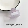 Presilha Pequena Quadrada Colorida de Gel para a Parte de Trás da Cabeça, Presilha Lisa para Franja, Grampo para Fios Soltos, Presilha Shark para Raízes do Cabelo