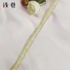 Materiales para Recorte de Bordes de Ventilador DIY: Cinta Jacquard de Perlas, Adorno de Borde de Bambú con Forma de Diamante, Cinta de los Ocho Tesoros, Adorno de Estilo Antiguo Hanfu