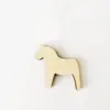 Adorno de Caballo Mecedora de Madera Estilo Nórdico Decoración Creativa Colgante de Caballo Mini Decoración para Árbol de Navidad Campana Caballo Hecho a Mano