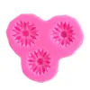 Molde de silicone de crisântemo Zou Ju para decoração de bolos de açúcar e chocolate, ferramentas de panificação