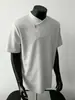 Directamente del fabricante: Camiseta de Manga Corta con Cuello Diagonal Pesado y Cremallera para Hombre y Mujer, Diseño de Verano con Cuello Alto, Hombro Normal, Top de Manga Media