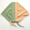 Cachecol 100% Caxemira Kangsai para Mulheres Outono/Inverno 2026 Cachecol de Tricô Triângulo Vazado Color Block Aquecedor de Pescoço