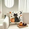 Funda de Almohada Decorativa de Halloween Calabaza Cosecha Otoño Acción de Gracias Cojín Enrollable para Sofá Exclusivo para Amazon