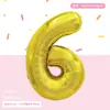 Producto Nuevo 16 pulgadas Versión Americana Globos Digitales Decoración de Escena para Fiesta de Cumpleaños Fabricante de Globos de Papel de Aluminio Venta al por Mayor