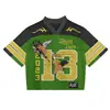 2026 Camiseta Deportiva Retro de Comercio Exterior Transfronteriza Personalizable Estilo Europeo y Americano Holgada Cuello en V Camiseta de Fan para Jóvenes Hombres y Mujeres