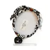 Estilo Étnico Bohemio Pañuelo de Seda Cajú Tela Collar de Cuentas de Madera Cadena Larga para Suéter de Mujer Accesorios Halter Collar de Cuello