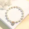 Moda Vintage Elegante Lujo Ligero Perla de Agua Dulce de Gama Alta Pulsera para Mujer Diseño Sencillo de Nicho Pulsera de Perlas