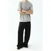 Camisa Polo de Manga Curta Estilo Old Money para Homens, Camiseta Casual Retro Preguiçosa de Verão com Gola Henry, Top Liso Tendência