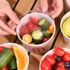 Tazón de Papel Desechable Redondo Para Llevar Empaque de Snacks Lonchera Picnic Fruta Comida Cocinada Caja de Comida de Papel Llena de Buena Suerte