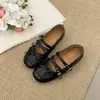 Nova Coleção de Outono 2026: Saias Lindas e Versáteis, Sapatos Baixos Retrô Franceses para Mulheres, Sapatos Mary Jane para Mulheres