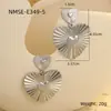 Pendientes Europeos y Americanos Transfronterizos de Acero Inoxidable con Diseño de Corazón y Borla Pendientes Ins Chapados en Oro de 18K Collar Joyería de Mano Venta al por Mayor