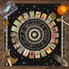 Mantel de Tarot Cielo Estrellado Fase Lunar Decoración de Mesa de Juego de Mesa Mantel para Juego de Rol Props Rituales Mantel Transfronterizo de Tarot