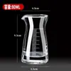 Dispensador de Licores de Vidrio para el Hogar Decantador de Vino Extranjero Vino Tinto Hotel Comercial tamaño pequeño 100ml Dispensador con Escala
