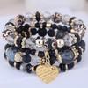 Pulsera Nueva de Madera con Cuentas Estilo Chino Antiguo, Lujo Ligero y Sensación de Alta Gama, Joyería de Moda y Temperamento Sencillo al por Mayor