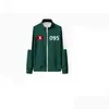 Ropa Deportiva Infantil Otoño Cuello Alto Cremallera Sudadera Verde Oscuro Azul X-O Nuevo Conjunto Digital Más Pieza Individual
