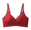 Sutiã de sustentação e levantamento sem costura cor nude com bojo fixo para seios pequenos, push-up, anti-flacidez, suporte macio, que acomoda os seios, sem aro de metal para mulheres