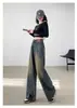 Jeans Vintage de Pierna Ancha para Mujer Otoño Nuevo 2024 Nuevo Tubo Recto Holgado Moda Marca Cintura Alta Pantalones Mopa Mujer