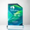 Trofeo de Cristal de Color Oleada Creativa Atmósfera de Alta Gama Reunión Anual Concurso de Premios al Personal Destacado Para Ganar el Campeonato
