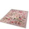 Alfombra bohemia floral transfronteriza para sala de estar y mesa de centro, cobertura completa de área grande, resistente a la suciedad y fácil de mantener