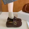 Zapatos versátiles para mujer estilo Birkenstock de gamuza retro, con aumento de altura interno, de suela blanda, tipo patchwork para primavera y otoño, nuevo diseño de corte profundo 2026