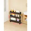 Estante de Almacenamiento para Colgar en la Puerta, Estante de Almacenamiento para Espacios Estrechos, Gabinete de Almacenamiento Ultradelgado de Pie, Carrito de Baño, Estante Organizador Ultradelgado