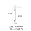 Colgante de Plata de Ley S925 Rosca Vacía Perla de Cristal Hecho a Mano con Cuentas Colgante de Joyería DIY Accesorios de Plata