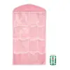 Bolsa de Armazenamento Classificadora para Roupas Íntimas e Meias, com 16 Compartimentos, Bolsa de Pendurar, Bolso Traseiro de Porta de Parede, Organizador de Armazenamento Suspenso
