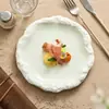 Horno de Fábrica Cambiar Cerámica Plato de Comida Occidental Creativo Plato para Bistec Plato de Plato Alto Sentido Vajilla de Hotel Falda Comercial Plato Plano