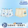 Ropa interior para niños de 10 a 15 años, calzoncillos bóxer tipo A de seda helada para bebé, estilo fino de verano para niños y bebés