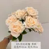 Flores Artificiales 9 Cabezas Rosa Barbie Arreglo para Pasillo de Boda Decoración de Pared de Flores para Fotografía en Casa Flores Artificiales Flores Falsas