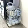 Cesta de Armazenamento para Tapete de Yoga Ferramentas de Fitness Prateleira de Armazenamento para Equipamentos Esportivos Caixa Grande Artefato Armazenamento de Bolas Doméstico