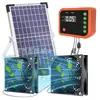 Ventilador Solar Amazon 10W Kit de Ventilador de Exaustão e Entrada Solar para Galinheiro Estufa Galpão Casa