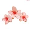Clip de flor de huevo de color caramelo de color, foto de vacaciones de verano junto al mar, temperamento, clip de tiburón para el cabello, accesorios para el cabello