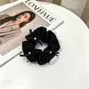 Goma de pelo scrunchie vintage versátil extragrande para adultos, elegante scrunchie floral para coleta